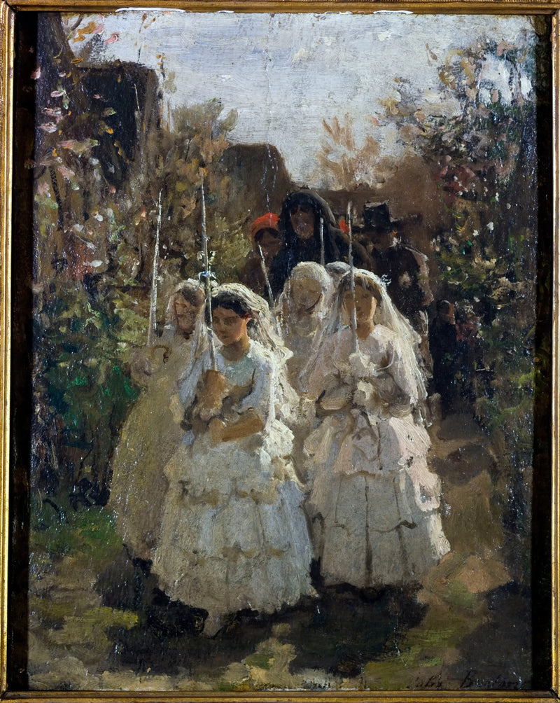Courrières'taki iletişimciler - Jules Breton