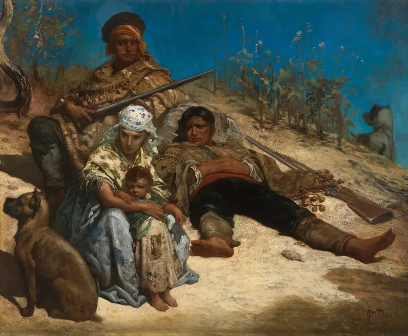İspanyol kaçakçılar - Gustave Doré