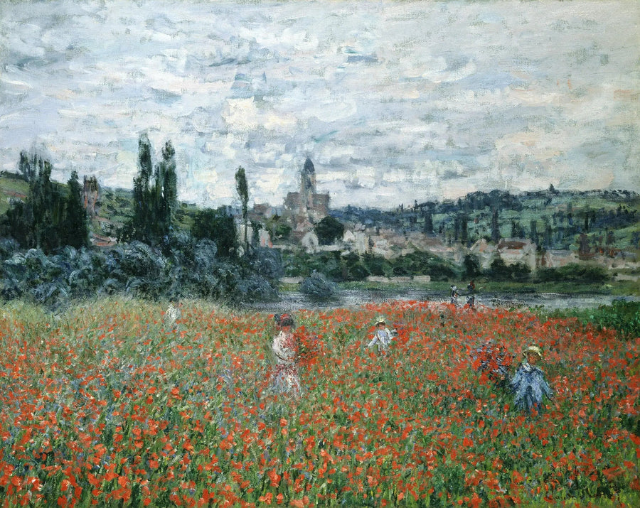 Vétheuil Yakınlarındaki Gelincikler - Claude Monet