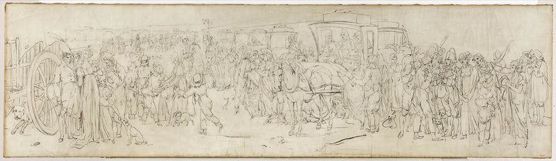 Tuileries İskelesinde Güvercinler - Louis-Leopold Boilly