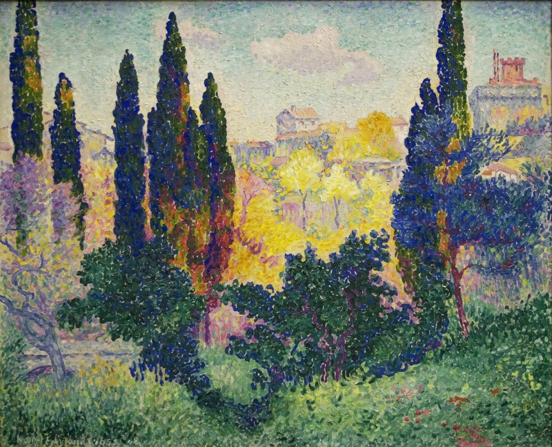 Cagnes'daki Serviler - Henri-Edmond Cross