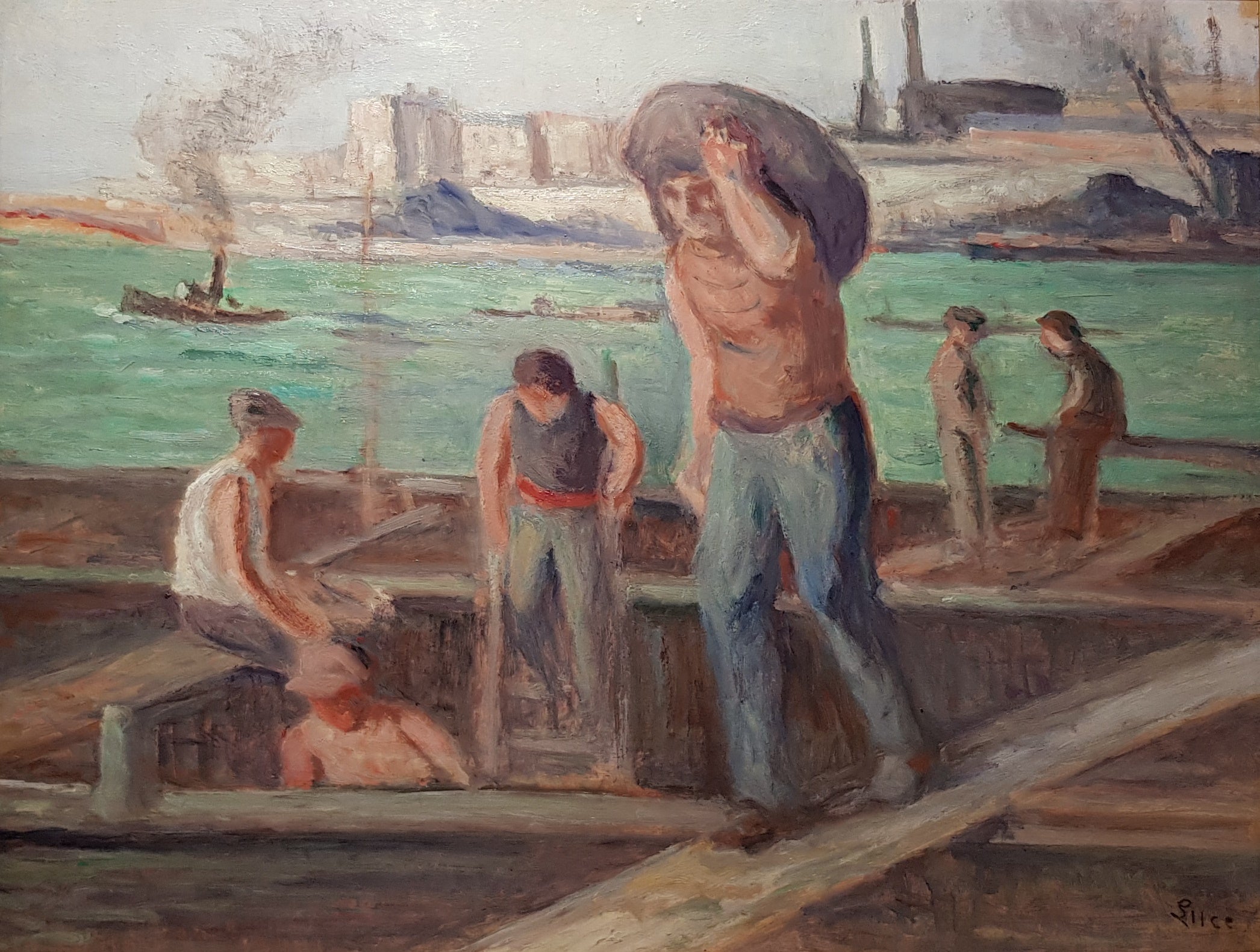 Les débardeurs - Maximilien Luce