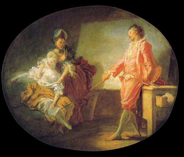 Les Débuts du modèle - Jean-Honoré Fragonard