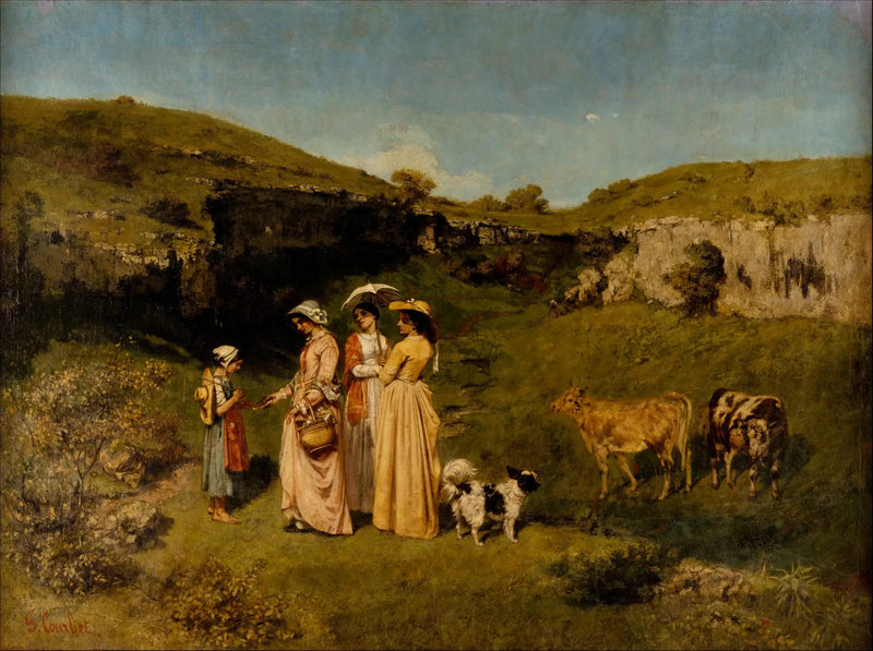 Köy Kızları - Gustave Courbet