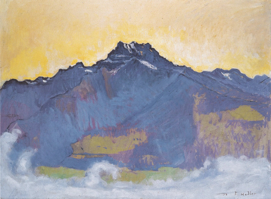 Chesières'ten görülen Les Dents du Midi - Ferdinand Hodler