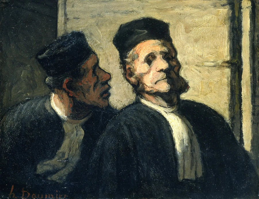 İki Avukat - Honoré Daumier