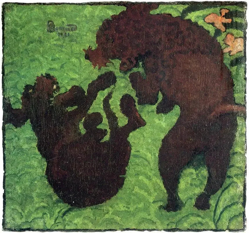 İki Poodle - Pierre Bonnard