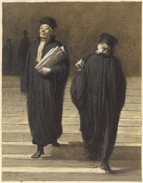 İki Meslektaş Avukatlar - Honoré Daumier