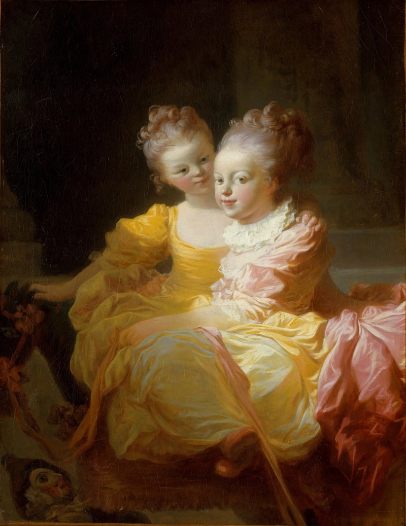İki Kız Kardeş - Jean-Honoré Fragonard