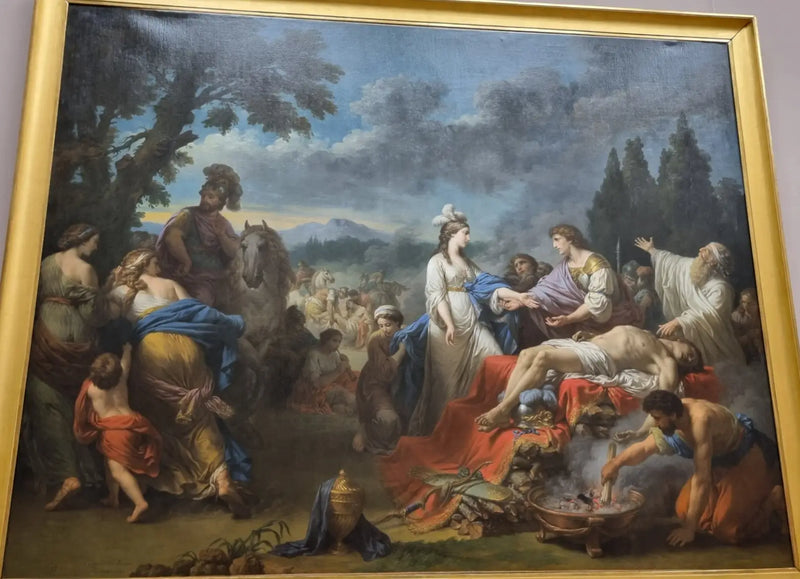 Bir Hint Şefinin İki Dul Kadını - Louis Jean François Lagrenée