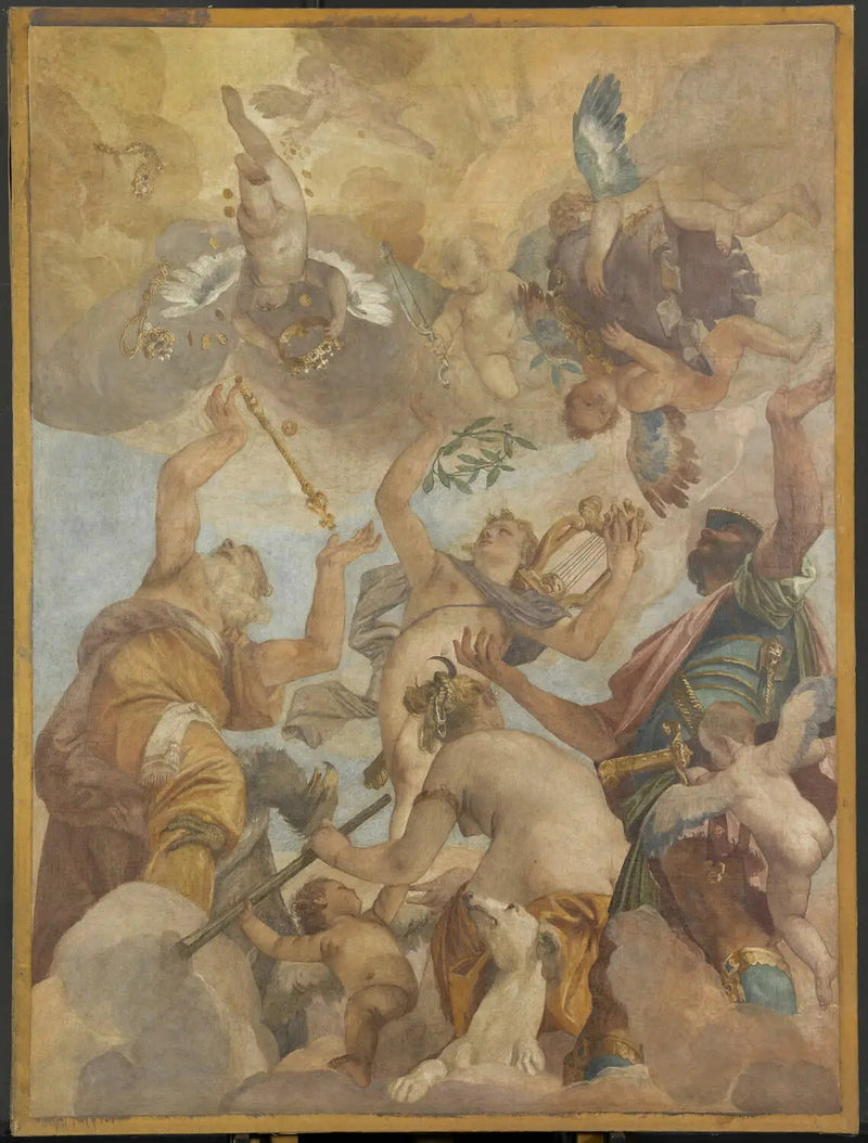 Olympos Tanrıları: Jüpiter, Apollon, Diana ve Mars - Paul Véronèse