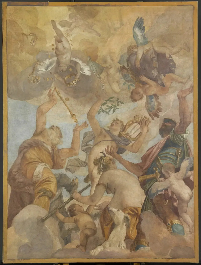 Olympos Tanrıları: Jüpiter, Apollon, Diana ve Mars - Paul Véronèse