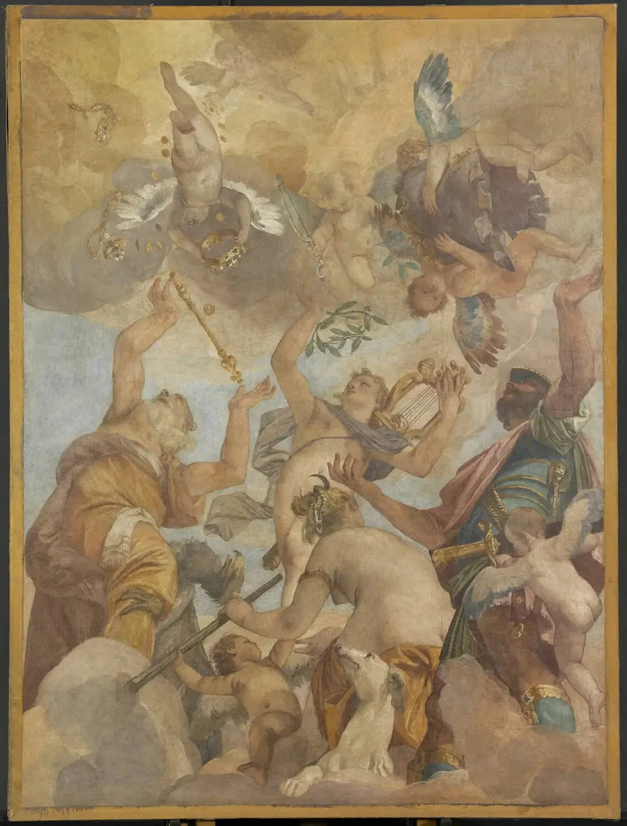 Olympos Tanrıları: Jüpiter, Apollon, Diana ve Mars - Paul Véronèse