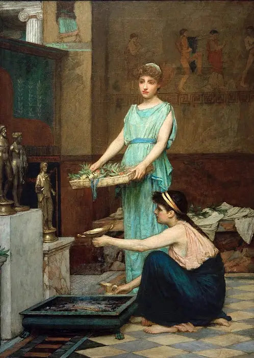 Evlerin Tanrıları - John William Waterhouse