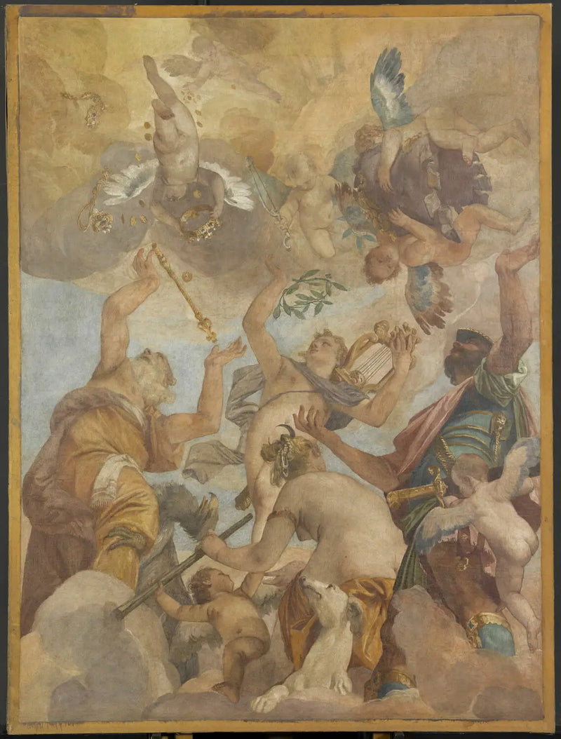 Olympos Tanrıları: Jüpiter, Apollon, Diana ve Mars - Paul Véronèse