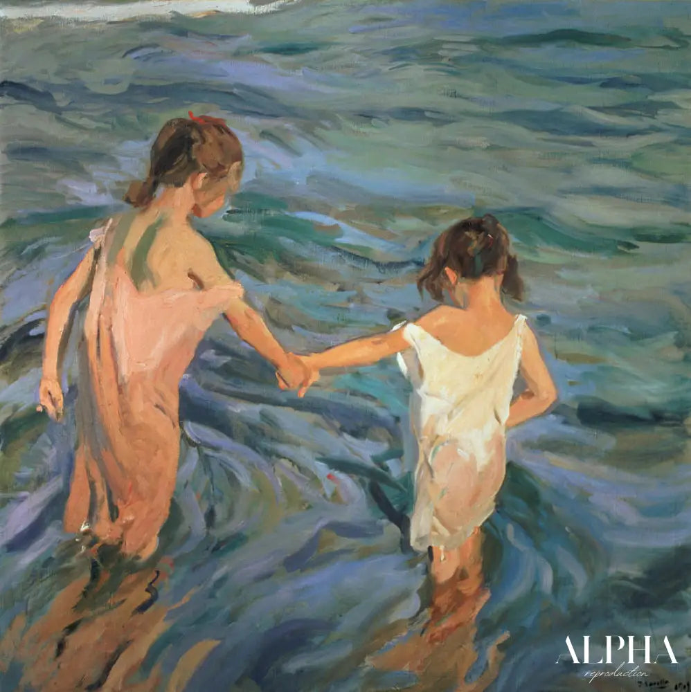 Les enfants dans la mer - Sorolla - Reproductions de tableaux et peintures haut de gamme