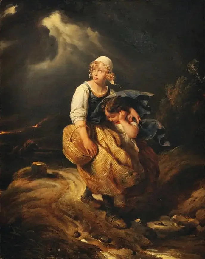 Fırtına Karşısında Çocuklar - Paul Delaroche