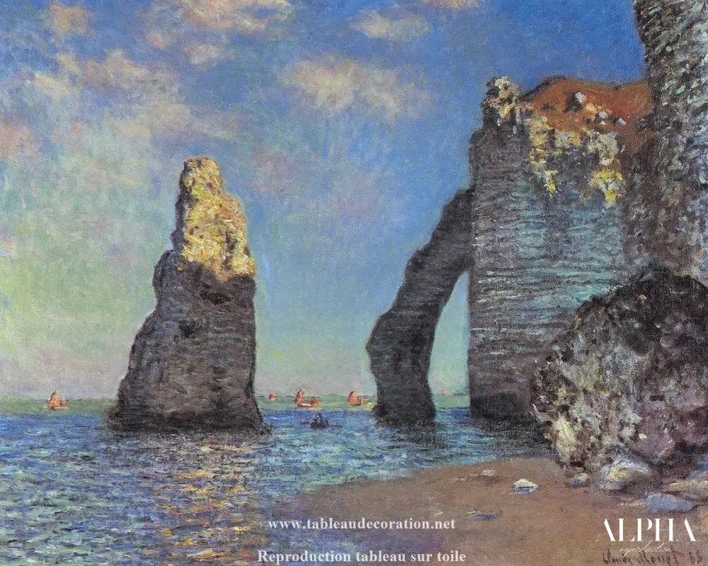 Les Falaises à Étretat - Tableau Monet - Reproductions de tableaux et peintures haut de gamme