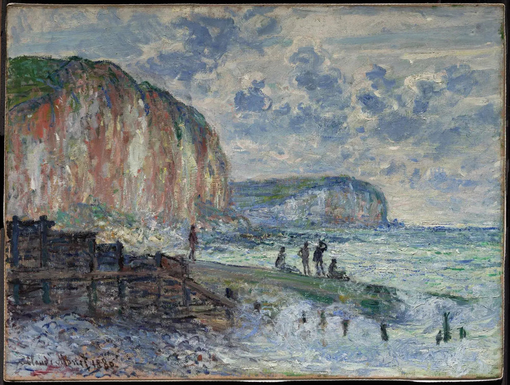 Les falaises des Petites Dalles - Claude Monet image 1 copie de tableau peinte à la main