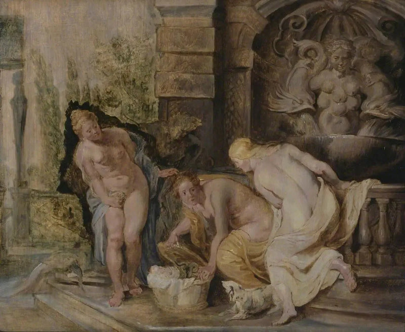 Cécrops'un Kızları Érichthonios'u Keşfederken - Peter Paul Rubens