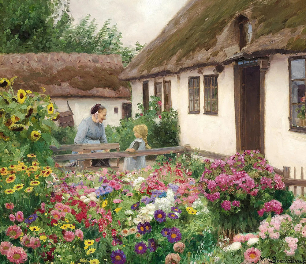 Les fleurs du jardinier. - H. A. Brendekilde - Alpha Reproduction