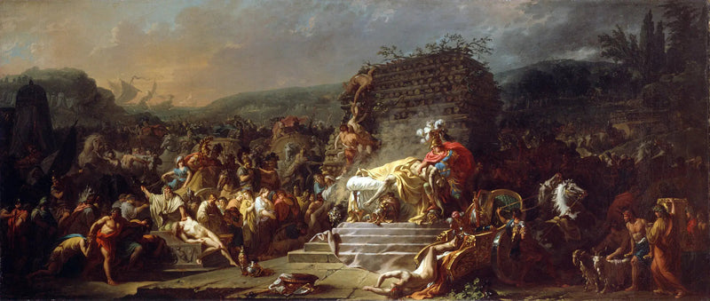 Patroklos'un Cenazesi - Jacques-Louis David
