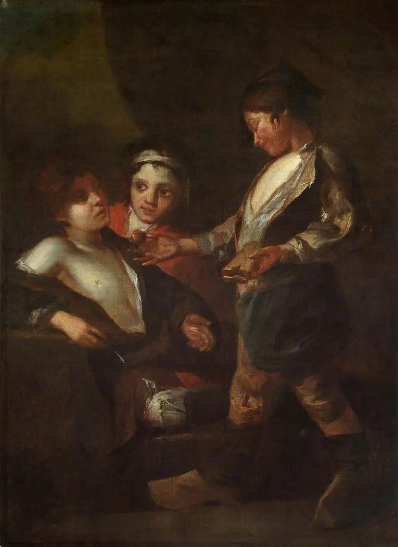 Sokak çocukları yiyor (diptyk, sağ panel) - Bartolomé Esteban Murillo