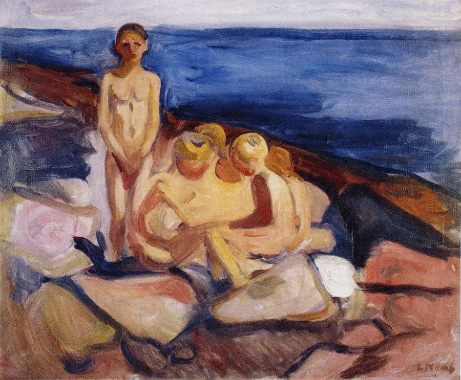 Çocuklar Yüzüyor - Edvard Munch