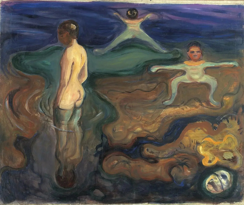 Çocuklar Yüzüyor - Edvard Munch
