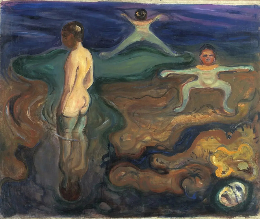 Çocuklar Yüzüyor - Edvard Munch