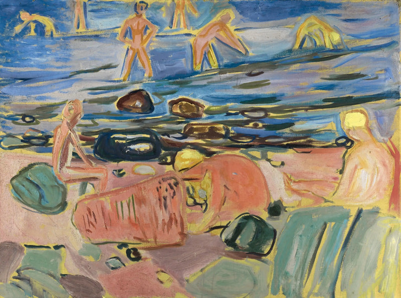 Çocuklar Yüzüyor - Edvard Munch