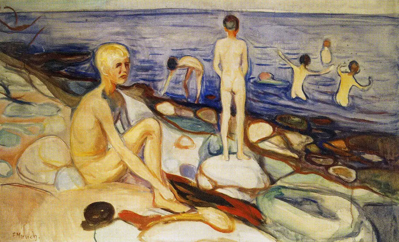 Çocuklar Yüzüyor - Edvard Munch