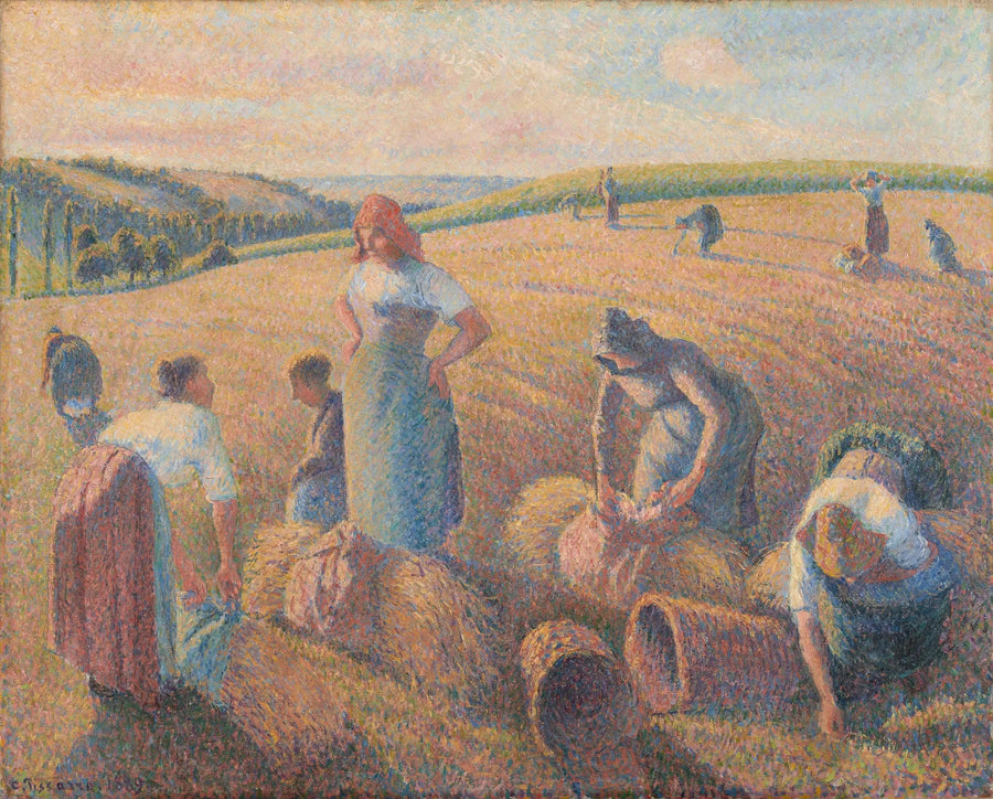 Saman Toplayıcılar - Camille Pissarro