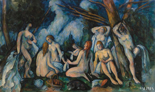 Les Grandes baigneuses (Barnes Foundation) - Paul Cézanne - Reproductions de tableaux et peintures haut de gamme