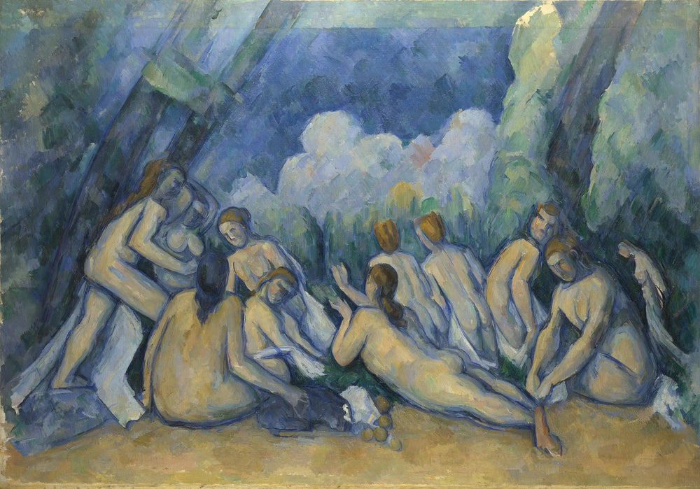 Les Grandes Baigneuses - Paul Cézanne image 1 copie de tableau peinte à la main