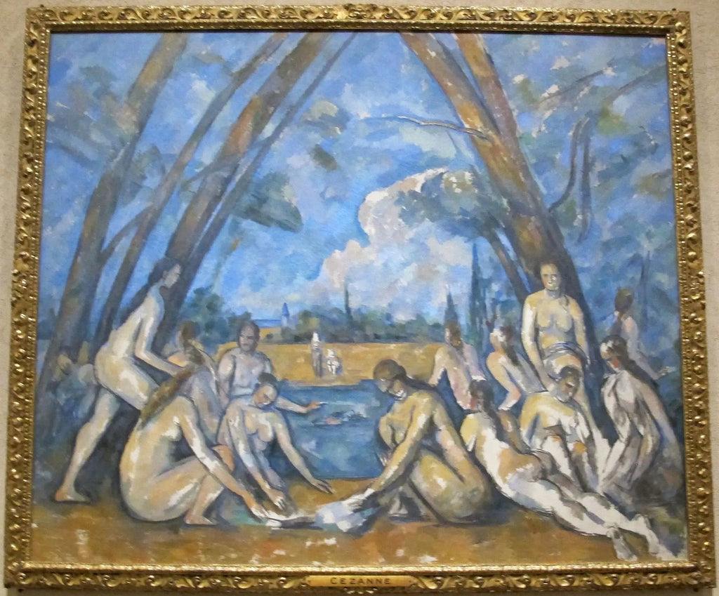 Les Grandes Baigneuses - Paul Cézanne image 2 copie de tableau peinte à la main
