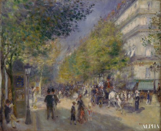 Les grands boulevards - Pierre-Auguste Renoir - Reproductions de tableaux et peintures haut de gamme