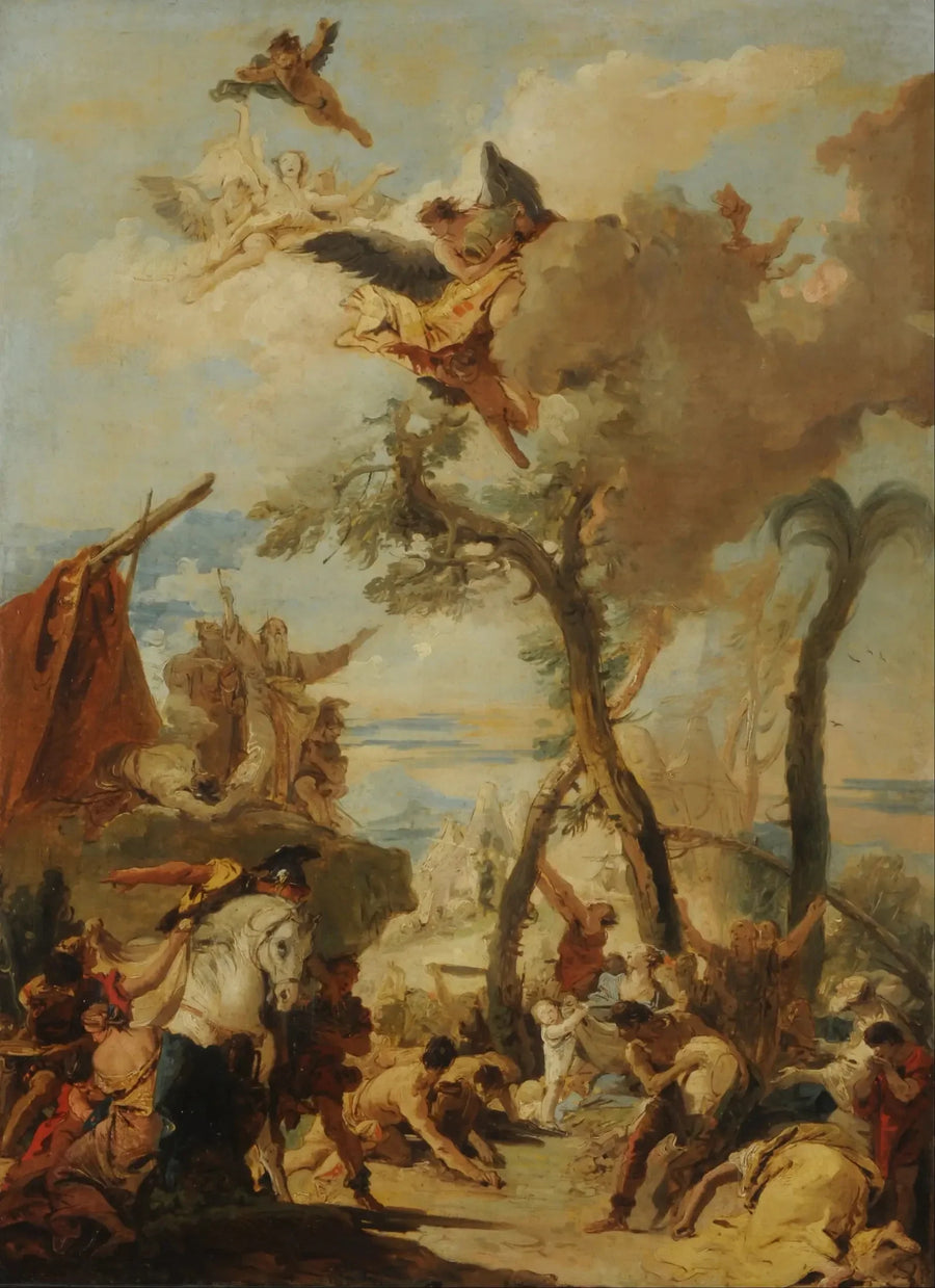 Çölde Mannayı Toplayan Yahudiler - Giovanni Battista Tiepolo