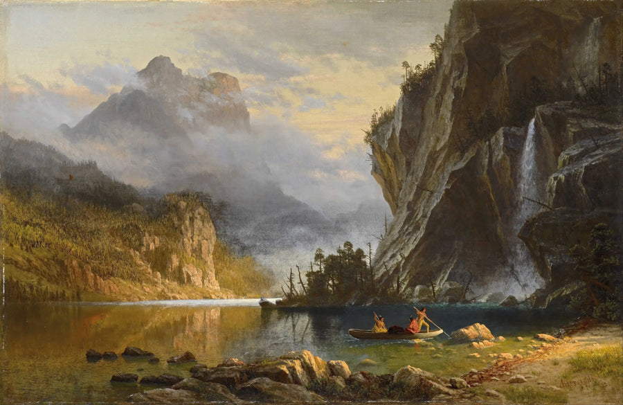 Hintli Balıkçılık - Albert Bierstadt