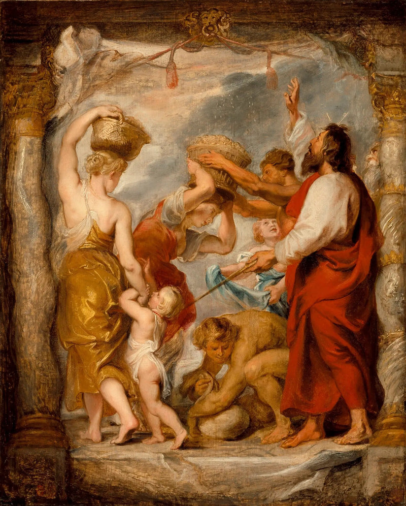 İsrailoğulları çölde manna topluyor - Peter Paul Rubens