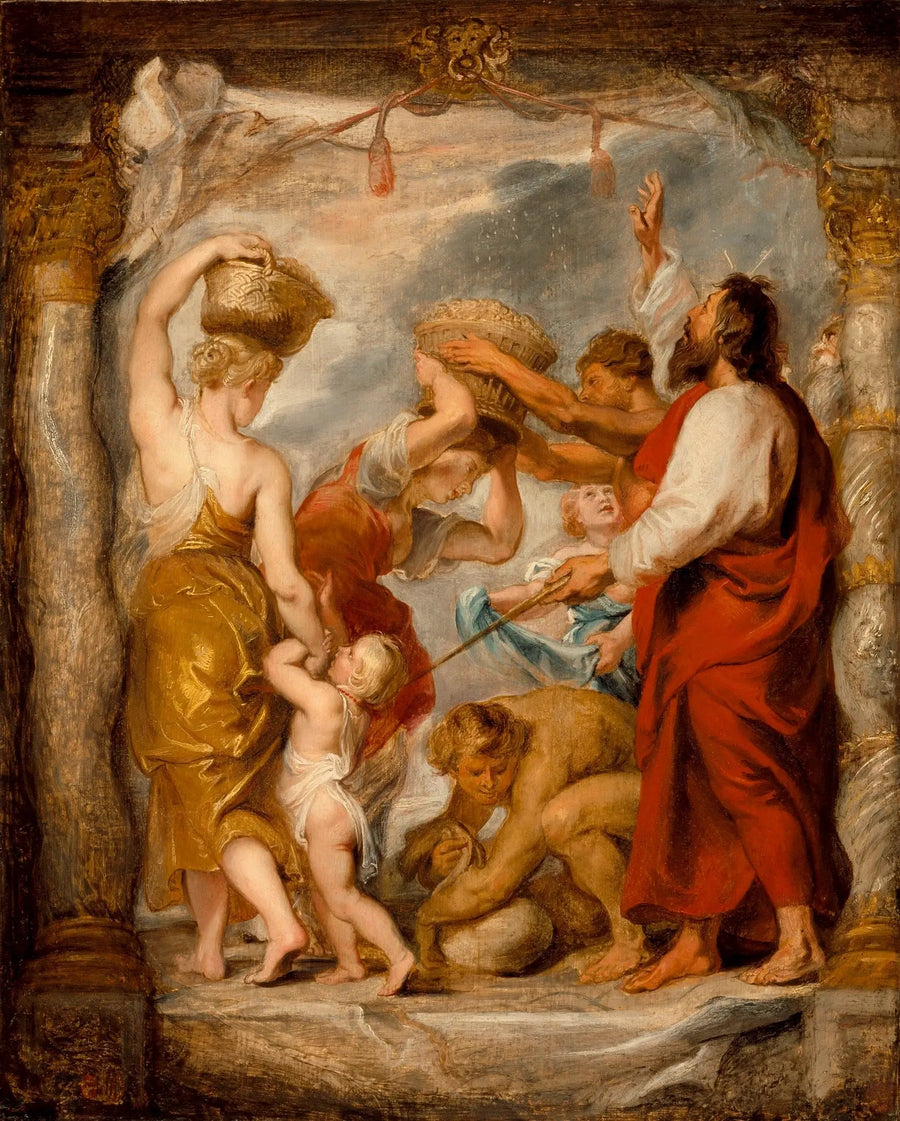 İsrailoğulları çölde manna topluyor - Peter Paul Rubens