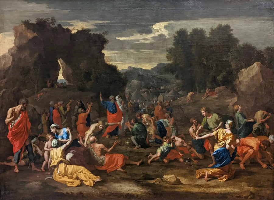 İsrailoğulları çölde mannu toplayan - Nicolas Poussin