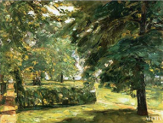 Les jardins de haies de Wannsee à l'est - Max Liebermann - Reproductions de tableaux et peintures haut de gamme