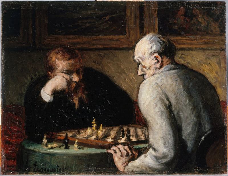 Satranç Oyuncuları - Honoré Daumier