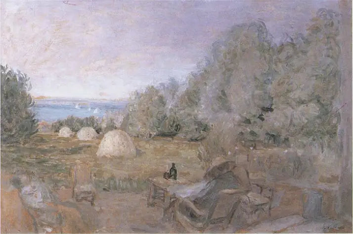 Criqueboeuf'taki Çakıl Taşları Bahçesi'nde - Édouard Vuillard