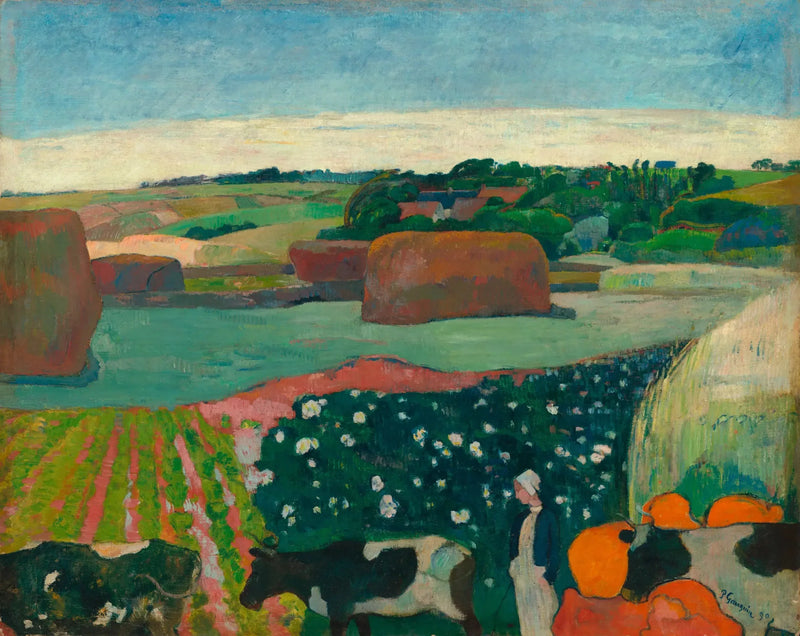 Değirmenler veya Patates Tarlası - Paul Gauguin