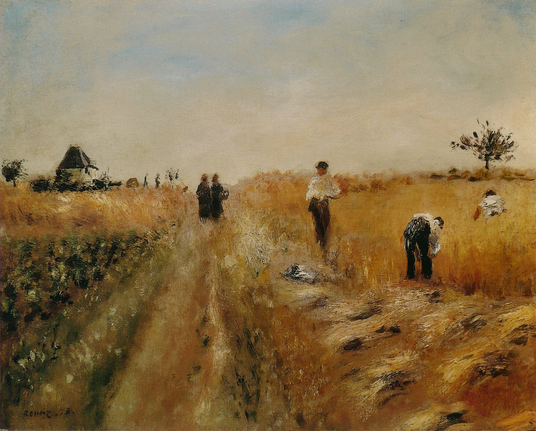 Les Moissonneurs de Pierre-Auguste Renoir, huile sur toile de 1873