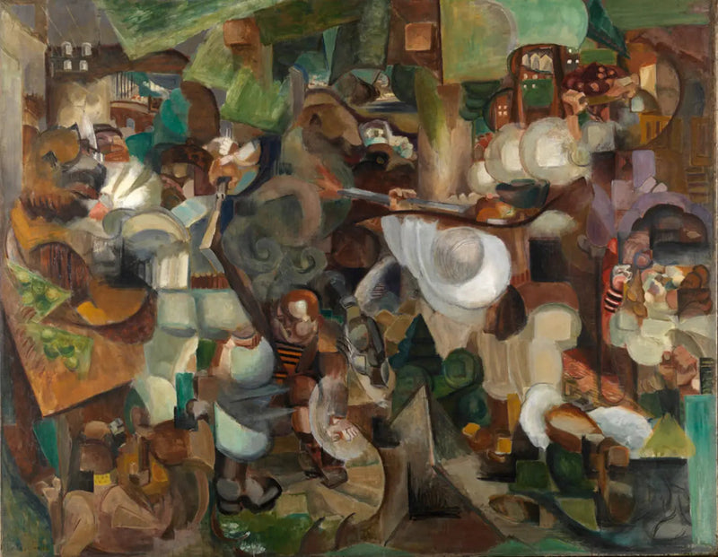 Dağcılar ayılar tarafından saldırıya uğrarken - Henri Le Fauconnier