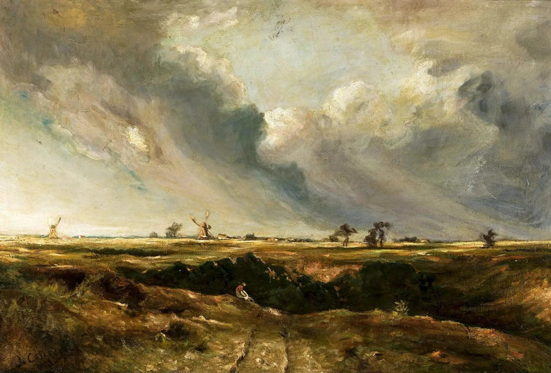 Manzara içindeki değirmenler. - John Constable