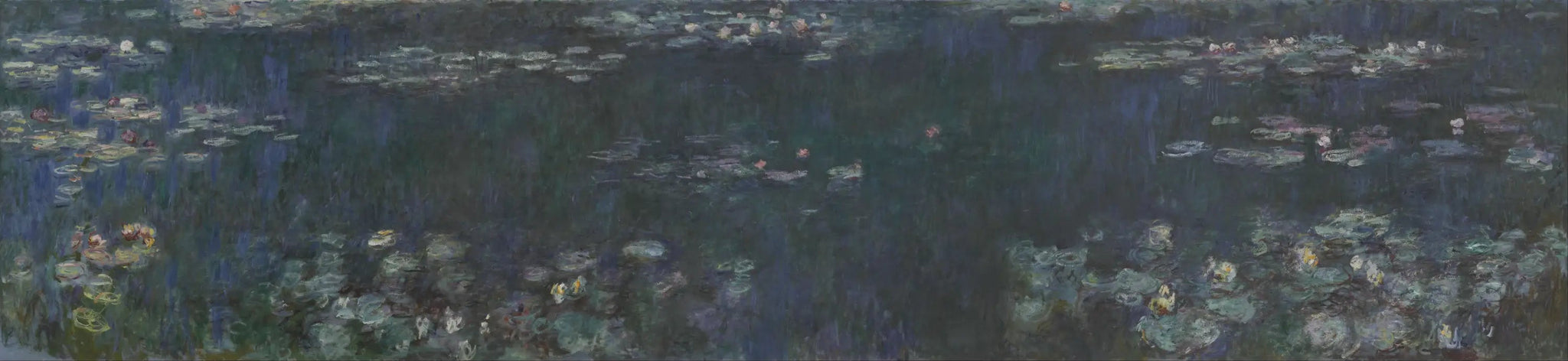 Les Nymphéas : Reflets verts - Claude Monet image 1 reproduction de peinture à l’huile